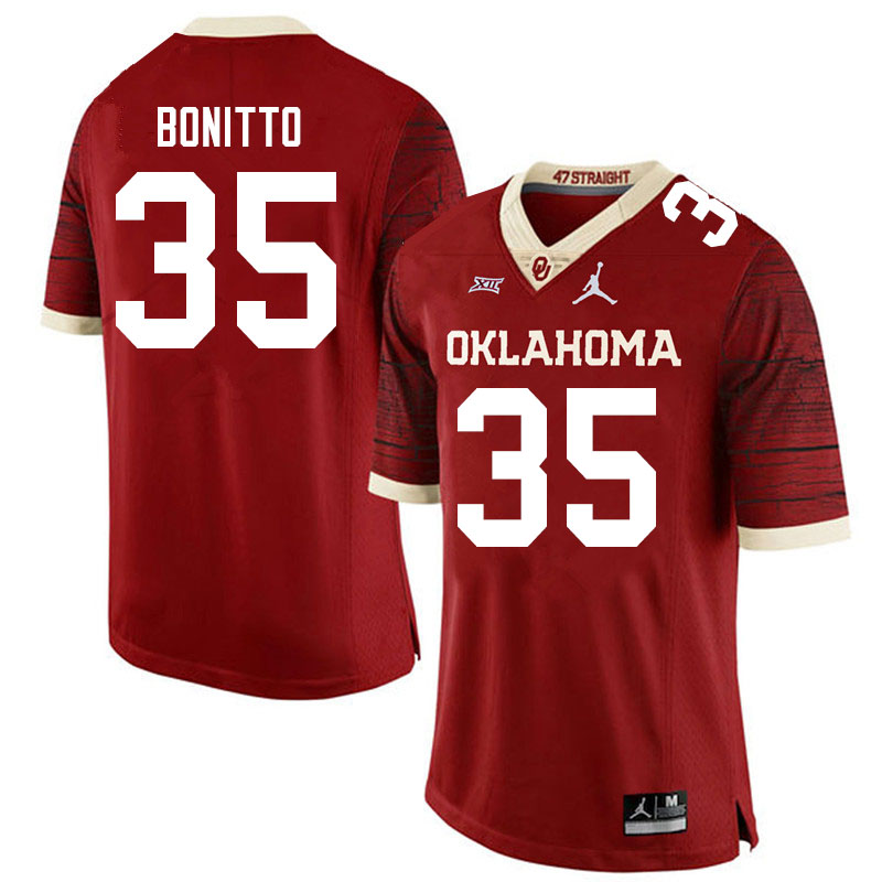 Oklahoma Sooners #35 Nik Bonitto Jordan Brand Limited College Football Jerseys Sale-Crimson
